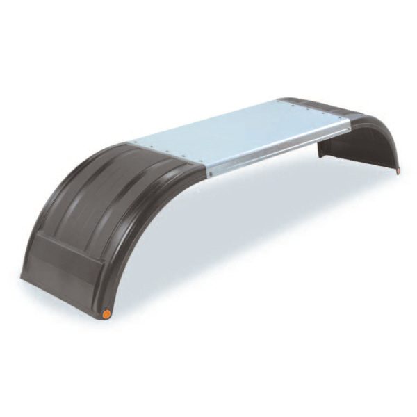 Thermoplastic Mudguards > Mudguard Tri/Tandem Mudguards 3 Part Sectional ST650N-IT-ALU-ZINC