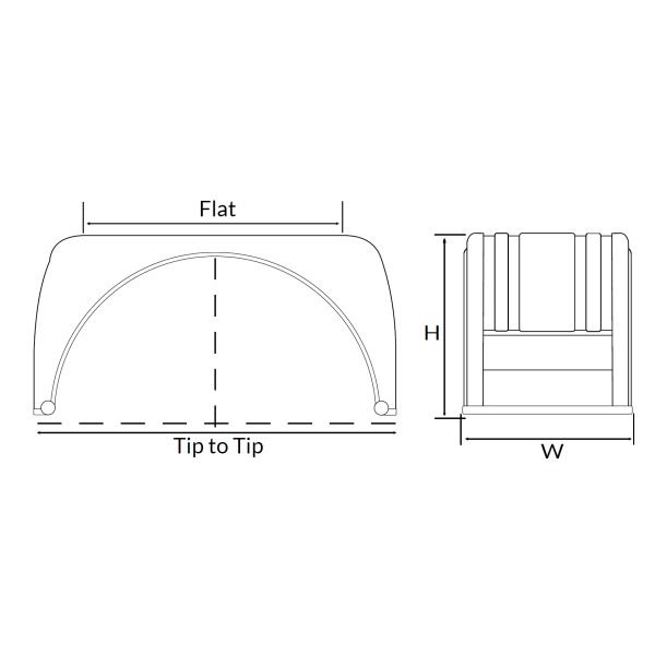 Thermoplastic Mudguards > Mudguard Flat Top IT550FT - Image 3